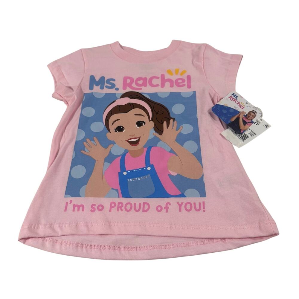 Ms. Rachel Toddler 4T Pink T-shirt NWT